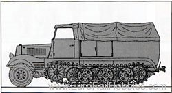 Preiser 16538 Half-track vehicle 3 to. (SdKfz.11). DR 1939-
