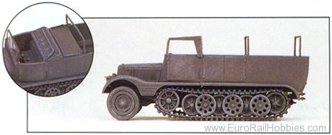 Preiser 16561 Half-Track Vehicle Opened tarpuling - 1939-45