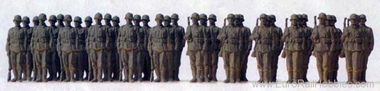 Preiser 16573 1939-45 Deutsche Reich Infantry Lined up