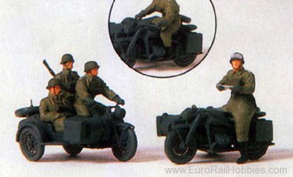 Preiser 16575 1939-45 Deutsche Reich Motorcycle Zundapp KS 
