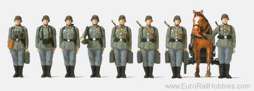 Preiser 16585 Infantry with Mortar (unpainted)