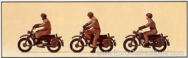 Preiser 16834 Motorcyclists. German Federal Armed Forces