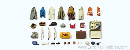 Preiser 17008 Clothes, safety vests, bags, etc