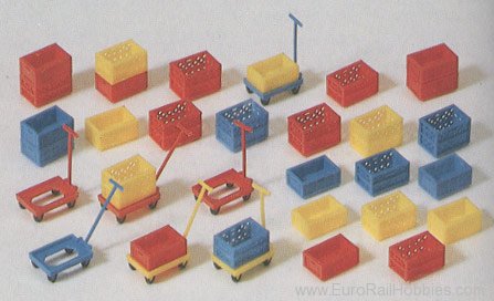 Preiser 17113 Plastic boxes kit 