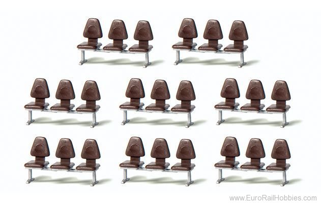 Preiser 17215 Modern modular seating 8 pieces. (Kit)