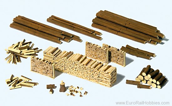 Preiser 17609 Trunks, logs, woodpiles. Kit