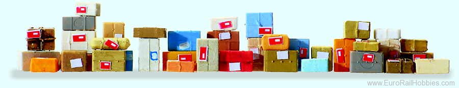 Preiser 17703 Postal Parcels - 40 Pieces