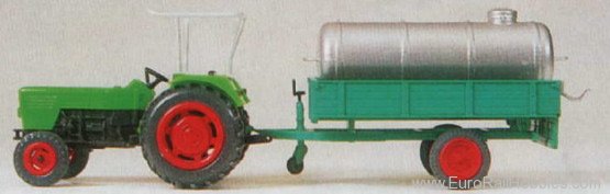 Preiser 17937 Deutz Tractor and Tank Wagon