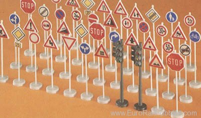 Preiser 18203 Road Signs Assorted 