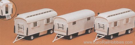Preiser 20005 Wagon Set (undecorated) Kit 