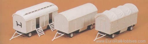 Preiser 20008 Equip caravan unlet