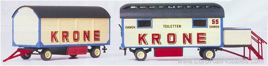 Preiser 21052 Krone Circus Trailers -- Equipment Trailer & 