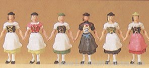 Preiser 24607 Bavarian group in costume 
