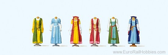 Preiser 24767 Medieval clothes on stands