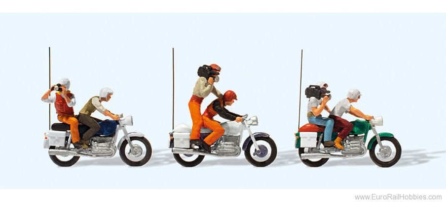 Preiser 25102 Cyclist TV and press