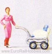 Preiser 28037 Women with baby carriage