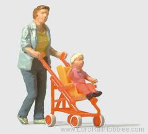 Preiser 28079 Woman with Buggy