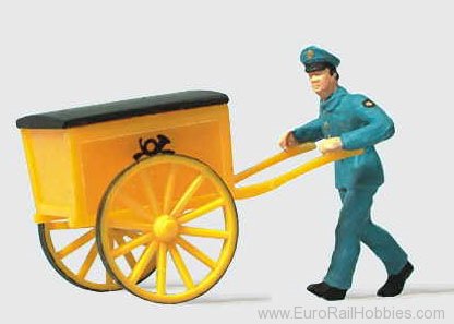 Preiser 28083 Postal Worker with Cart