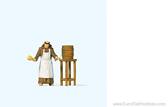 Preiser 28218 Friar tapping beer