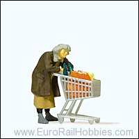 Preiser 29095 Homeless women with a shopping cart