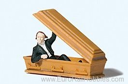 Preiser 29113 Vampire Holding Coffin lid