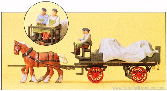 Preiser 30446 Wagon with Tarp