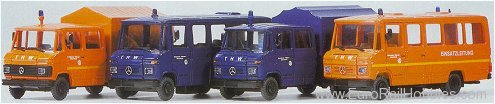 Preiser 31211 Construction Mercedes -- 508 THW set 