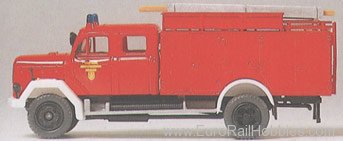 Preiser 31261 Emergency Magirus -- TroTLF16 150 With sedan 