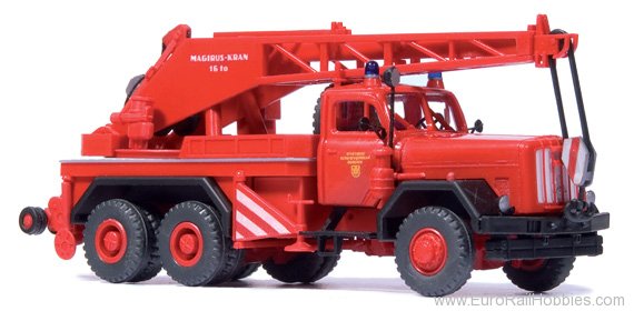 Preiser 35033 Mobile Crane KW 16. F Magirus 250 D 25 A