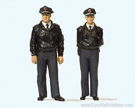 Preiser 44909 Standing police officers, Blue uniform, FRG