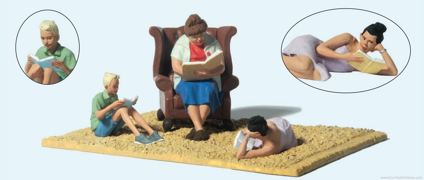 Preiser 44939 Reading Pleasure  1:22.5
