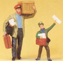 Preiser 45063 Porter and newsboy 