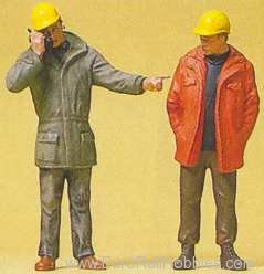 Preiser 45087 People Working -- Modern Workmen Standing 