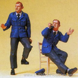 Preiser 45125 Signal Box Workers with Chair