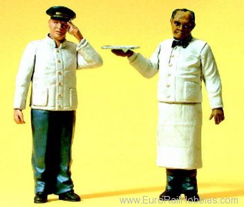 Preiser 45144 US Sleeping Car porter and waiter