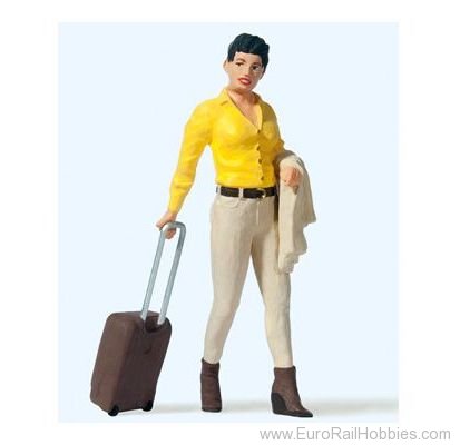 Preiser 45525 Traveller and wheeled suitcase