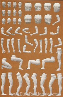 Preiser 45900 Adam Model Figures Unpainted