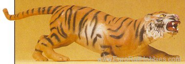 Preiser 47512 Carging Tiger w/Teeth Bared 