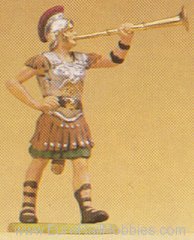 Preiser 50203 Soldiers 1:25 -- Roman Soldier Marching w/Fan