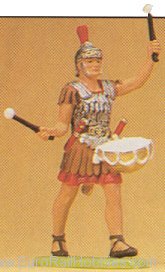 Preiser 50205 Soldiers 1:25 -- Roman Soldier Marching w/Dru