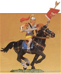 Preiser 50271 Soldiers 1:25 -- Roman Vexilarius Riding