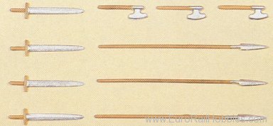 Preiser 50324 Soldiers 1:25 -- Weapons For Gauls