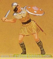 Preiser 50932 Soldiers 1:25 -- Norman w/Sword #1 Defensive 