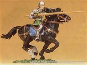 Preiser 50943 Soldiers 1:25 -- Norman Riding w/Lance #2