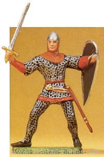 Preiser 51000 Soldiers 1:25 -- Armored Norman w/Sword #1 