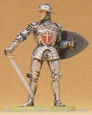 Preiser 52002 Soldiers 1:25 -- Knight w/Sword