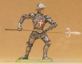 Preiser 52003 Soldiers 1:25 -- Knight Attacking w/Pike