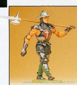Preiser 52006 Soldiers 1:25 -- Knight Marching w/Halberd
