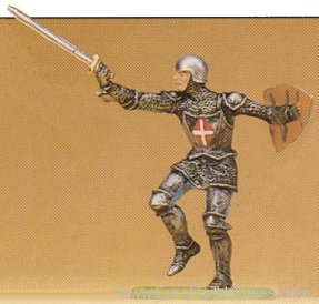 Preiser 52007 Soldiers 1:25 -- Knight Attacking w/Sword