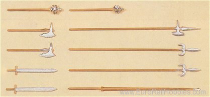 Preiser 52024 Soldiers 1:25 -- Weapons For Knights